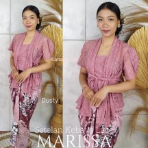 Setelan Kebaya Brokat Marissa dan Bawahan Lilit